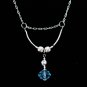 Topaz Blue Pendant Necklace