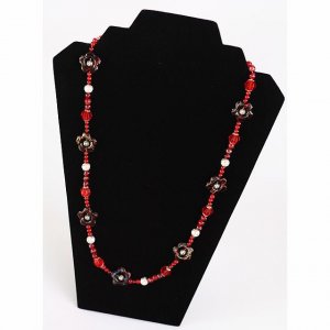 Lady In Red Necklace
