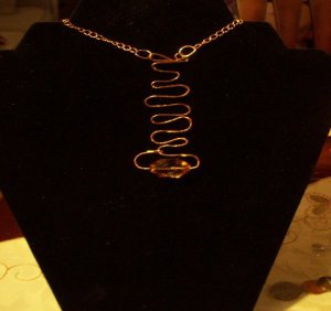 Handmade Copper Necklace w Pendant