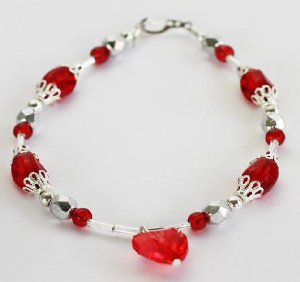 Red Hearted Bracelet