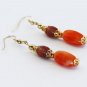 Orange Agate Dangles