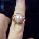 Creamy Pearl Wrapped Ring
