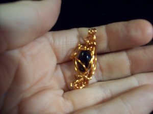 Black Onyx & Copper Pendant