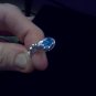 Blue Topaz Love Wave Ring