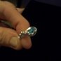 Blue Topaz Love Wave Ring