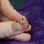 Copper Cosmic  Czech Glass AB  Bead  Ring
