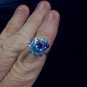Two Tone Blue Galaxy Ring