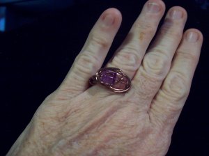 Pure Pastel Copper Wrapped Ring