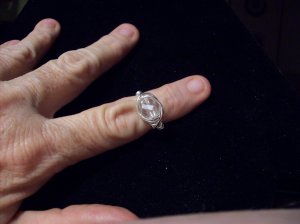 Crystal Cosmic Silver Ring