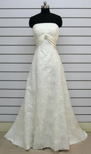 Strapless Column Wedding Gown