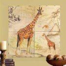GIRAFFE LACQUER MURAL