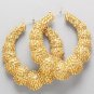 Studded Bubble Bamboo Hoops.