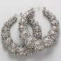 Studded Bubble Bamboo Hoops.