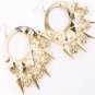 Cut Out Disc Earrings w/ Charms