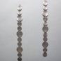 Long Tiered Disc Earrings