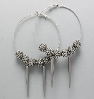 Vampire Spiked Hoops