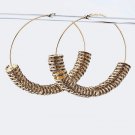 Oversized Crystal Charms On Hoops
