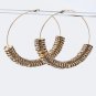 Oversized Crystal Charms On Hoops