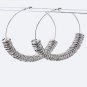 Oversized Crystal Charms On Hoops