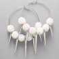 Sequins Beaded Hoop Earrings