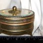 Antique Vintage Beveled glass Powder Dresser Trinket Jewelry Jar Ormolu