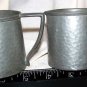 Antique Hammered Arts& Crafts Craftsman Pewter C & S Cream and Sugar bowl