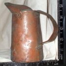 Antique Primitive  Copper Measure Tankard Pitcher jug