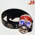 2012 Men punk skull belt wholesale