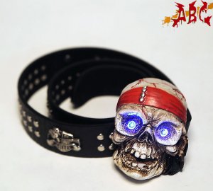 2012 Men punk skull belt wholesale