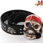 2012 Men punk skull belt wholesale