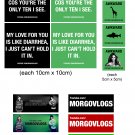 MorgoVlogs Sticker Set - Glossy