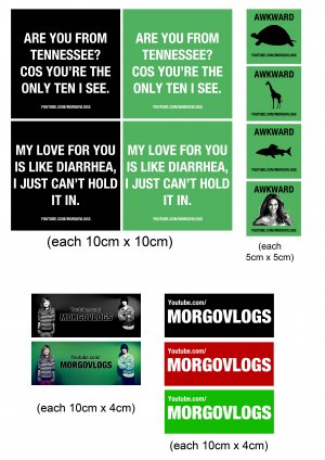 MorgoVlogs Sticker Set - Glossy