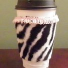 Animal print with a pink edge
