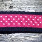 Swiss Dot on Hot Pink Key Chain