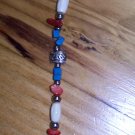 Turquoise/Coral/Carved Bone Bracelet