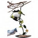 Wrought Iron Hanging Frog Bird Seed Feeder Metal