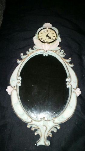 Antique look Mirror with clock