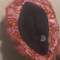 Red Furry Bucket Hat with Flames