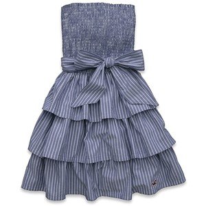 NWT HOLLISTER & CO SAN ONOFRE STRIPED TIERED TUBE DRESS Small S