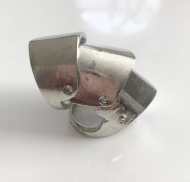 Silver Armor Ring sz 7
