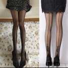 Line Love Black Panty Leggings