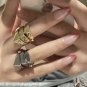 Silver Armor Ring sz 7 / 1 or three fingers