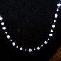 Purple and White Beaded Necklace