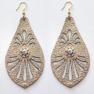 SHIVA - GOLDEN LEATHER EARRINGS