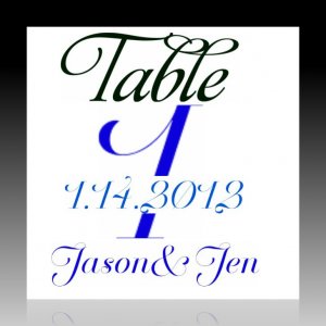 TABLE NUMBERS