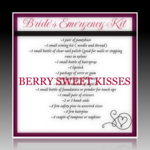 BRIDES EMERGENCY KIT