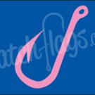 Lady's Hooked Up Blue Decal