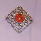 SARAH COVENTRY SILVER TONE PIN/ PENDANT