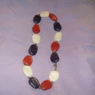 Fashionable Necklace~ black, red, white