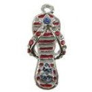 USA Patriotic Slippah (Flip Flop) Charm